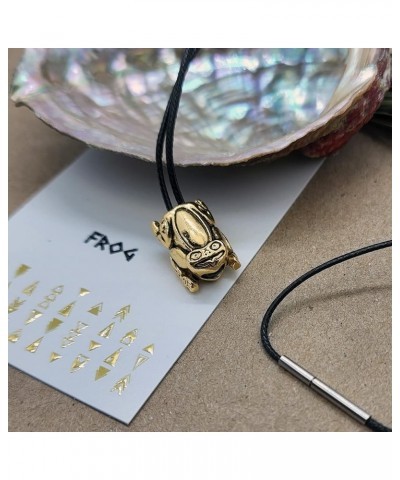 Spirit Animal Tribal Bead Necklace Native American Zodiac Unique Symbolic Inspirational Gold Pendant Frog $9.24 Necklaces