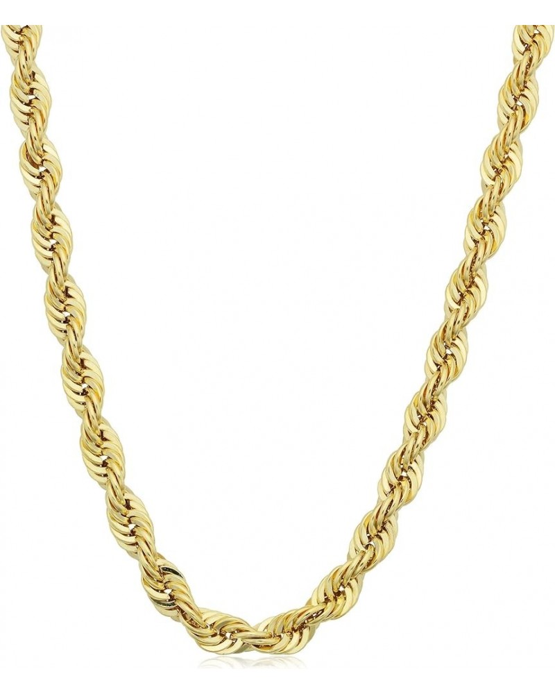 18 K Gold Plated, 3 mm Rope Chain 18,20 or 22 inches Long 20.0 Inches $12.80 Necklaces