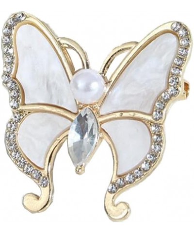 Butterfly Pearl Brooch Animal Brooch Pin Elegant Bridal Vintage Style Pins Wedding Banquet Anniversary Brooch For Women Girl ...