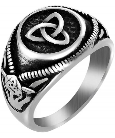 Triquetra Trinity Knot Ring, Irish Celtic Knot Ring Stainless Steel, Nordic Jewelry for Women 9 $10.06 Rings