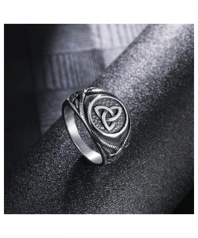 Triquetra Trinity Knot Ring, Irish Celtic Knot Ring Stainless Steel, Nordic Jewelry for Women 9 $10.06 Rings