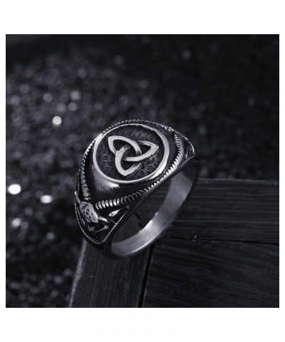 Triquetra Trinity Knot Ring, Irish Celtic Knot Ring Stainless Steel, Nordic Jewelry for Women 9 $10.06 Rings