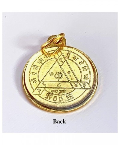 Yantra Kavach Pendants - Brass & Ashtadhatu 1-1.25", Gold Polished Durga Bisa Beesa Yantra Style 2 $9.10 Pendants