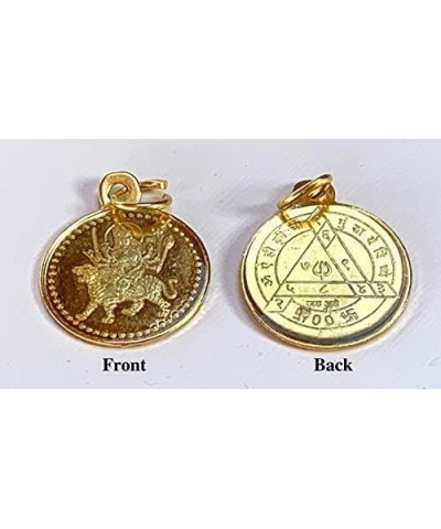 Yantra Kavach Pendants - Brass & Ashtadhatu 1-1.25", Gold Polished Durga Bisa Beesa Yantra Style 2 $9.10 Pendants