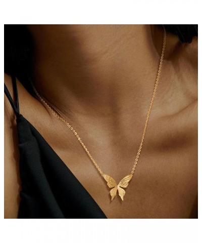 Pendant Necklace for Women 14K Gold Cubic Zirconia Constellation Animal Portrait Medallion Retro Necklaces… Butterfly-4 $10.0...