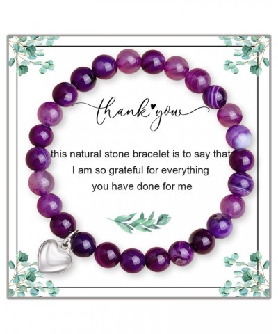 Inspirational Gifts for Women, Natural Stone Encouragement Healing Gifts Get Well Soon Gifts Relaxation Bracelets Gifts for W...