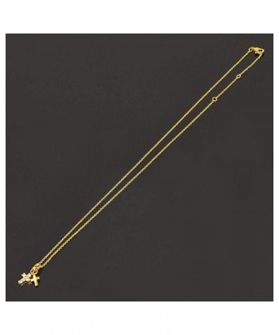 Women Teen Girls Tiny Cross Pendant Necklace for Women Simply Cross Necklace Gold Dipped Made in Korea Cross(4) - Gold $9.35 ...