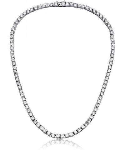 Women 4MM Round Prong Cubic Zirconia Tennis Necklace 18 Inches $18.50 Necklaces