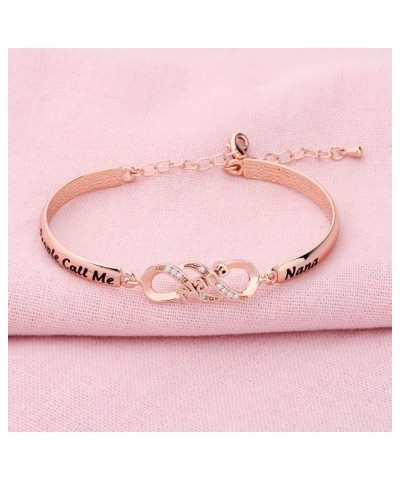 Grandma Bracelet My Favorite People Call Me Nana/Mimi/Nonna/Granny/Grandma Bracelet Gift for Grandmother nana rose gold $8.84...