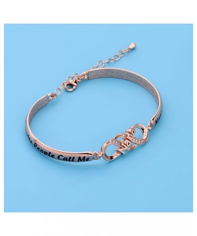 Grandma Bracelet My Favorite People Call Me Nana/Mimi/Nonna/Granny/Grandma Bracelet Gift for Grandmother nana rose gold $8.84...