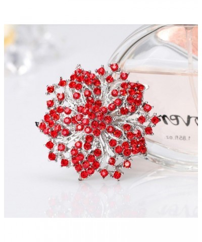 Fashion Jewelry Beautiful Silver Plated Rhinestone Crystal Brooch Pin for Woman d $8.78 Brooches & Pins