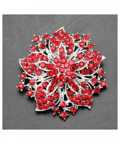 Fashion Jewelry Beautiful Silver Plated Rhinestone Crystal Brooch Pin for Woman d $8.78 Brooches & Pins