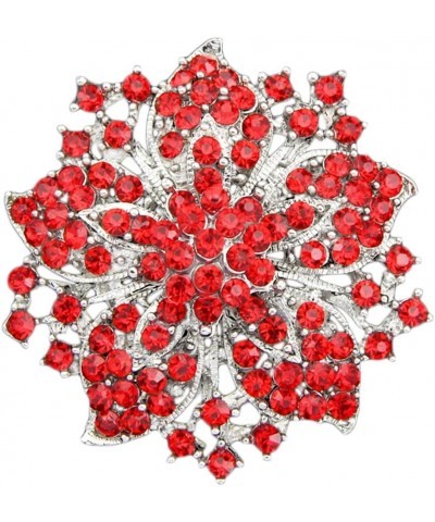 Fashion Jewelry Beautiful Silver Plated Rhinestone Crystal Brooch Pin for Woman d $8.78 Brooches & Pins