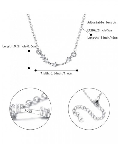 925 Sterling Silver Necklace Gifts for Mom Girls Women Constellation Zodiac 12 Horoscope Astrology CZ Pendant Necklace for Mo...