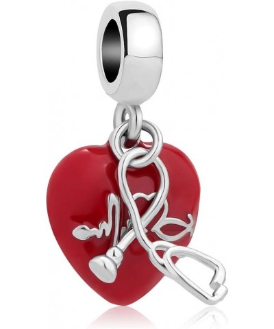 Nurse Charm Bead for Bracelet Stethoscope $8.69 Bracelets