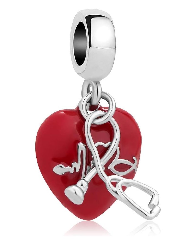 Nurse Charm Bead for Bracelet Stethoscope $8.69 Bracelets