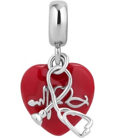 Nurse Charm Bead for Bracelet Stethoscope $8.69 Bracelets