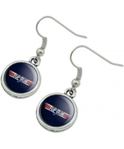 Top Gun Rendered Logo Novelty Dangling Drop Charm Earrings $10.07 Earrings