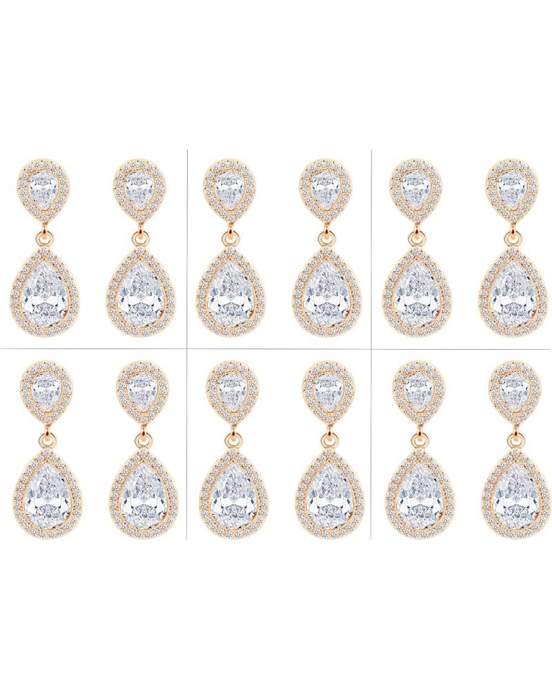 I Can't Say"I Do" Without You | 1 4 6 8 Sets Bridesmaid Jewelry Sets for Women Girls 14K Gold or Rose Gold Plated Teardrop Da...