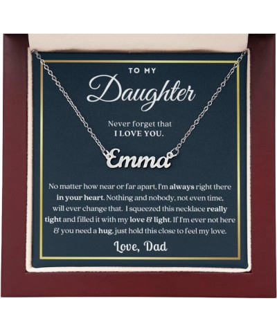 Birthday Gifts For Daughter Necklace From Dad, To My Daughter Necklace From Mom, Mother Daughter Necklace, Father Daughter Gi...