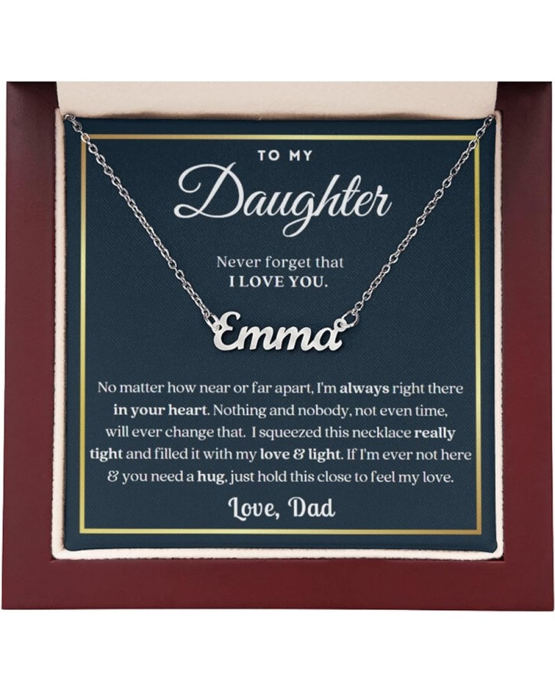 Birthday Gifts For Daughter Necklace From Dad, To My Daughter Necklace From Mom, Mother Daughter Necklace, Father Daughter Gi...