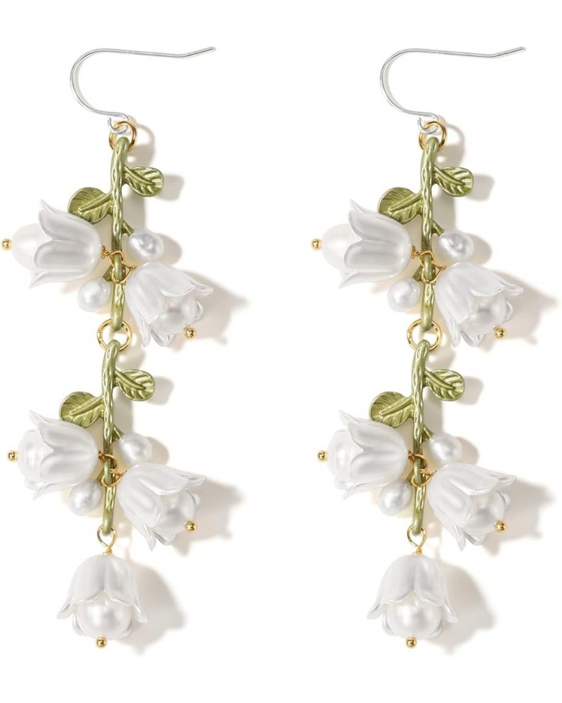 Lily of the Valley Earrings Drop Dangle Lily Earrings for Valentines Day Gifts Jewelry lily 2 $14.08 Earrings