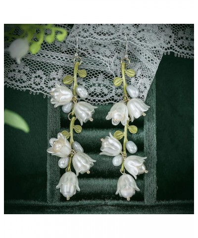 Lily of the Valley Earrings Drop Dangle Lily Earrings for Valentines Day Gifts Jewelry lily 2 $14.08 Earrings