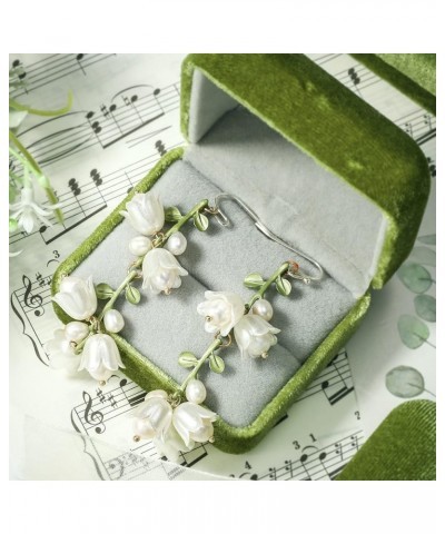 Lily of the Valley Earrings Drop Dangle Lily Earrings for Valentines Day Gifts Jewelry lily 2 $14.08 Earrings