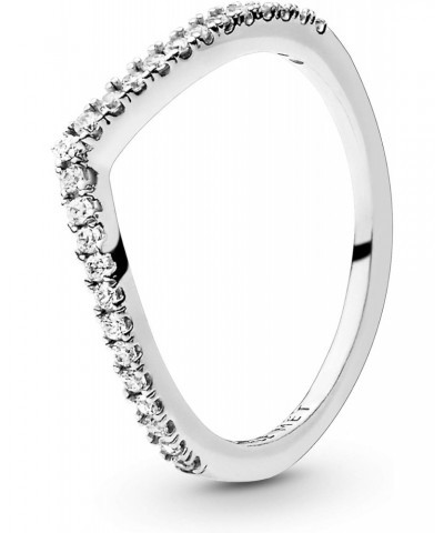 Jewelry Sparkling Wishbone Cubic Zirconia Ring $33.52 Rings