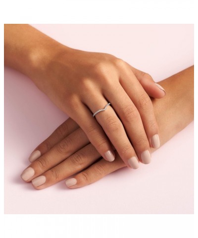 Jewelry Sparkling Wishbone Cubic Zirconia Ring $33.52 Rings