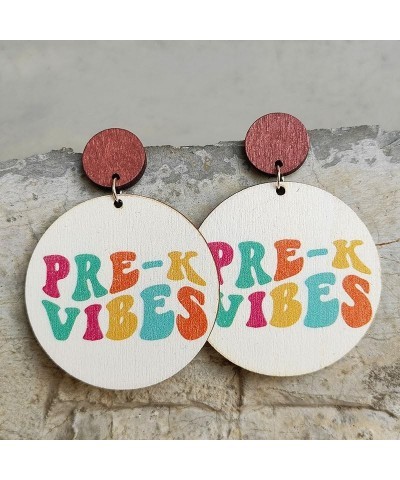 Unique Teacher Earrings Wooden School Teaching Back to School Drop Dangle Earrings Handmade Stationery Cute Back-to-school Gr...