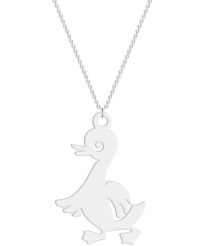 925 Sterling Silver Duck Necklace For Women - Rubber Duck Necklace Charms Jewelry For Women And Girls - 14K Yellow Gold Duck ...