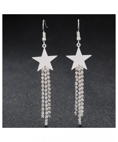 Star Tassel Earrings for Women Gold Star Drop Earrings Gold Ear Cuff Earrings Lucky Star Dangling Earrings Boho Star Stud Ear...