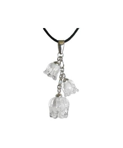 Crystal Triple Muguet Pendant Clear $114.75 Necklaces