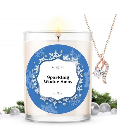 Christmas Winter Candles and Jewelry Earring Inside| Candy Cane Crush| Home Decor Gifts Sparkling Winter Pendant $18.14 Earrings