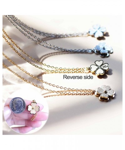 Non Tarnish Lucky Clover Flower Initial Necklaces for Teen Girls Women Trendy, Dainty Layered Cute Letter Pendant Necklace 18...