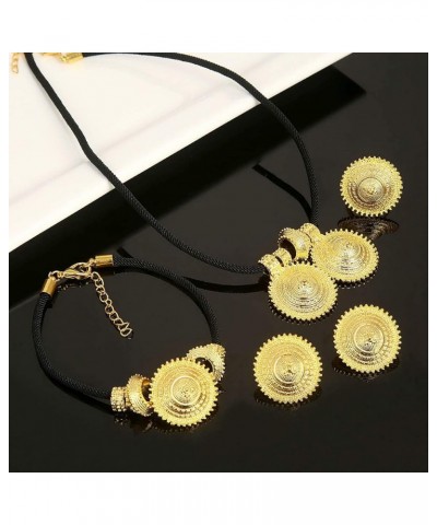 Ethiopian New Jewelry Sets Eritrean Engagement Bride Wedding Habesha Luxury Jewelry Africa Sudan gold $13.33 Jewelry Sets