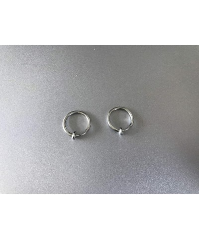 Clip-On Spring Action Non-Piercing Fake Septum Lip Cartilage Nose Tragus Ring Steel $7.19 Body Jewelry