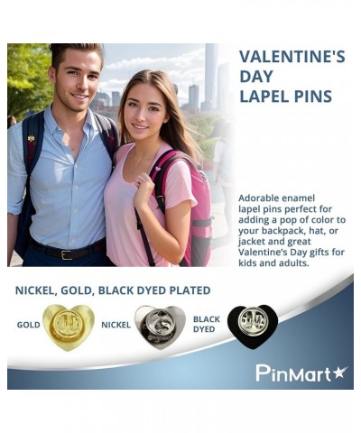 PinMart's Valentine's Day Enamel Lapel Pins - Heart Pins and Love Themed Pins Gifts - Bulk Sizing Available Great for Valenti...