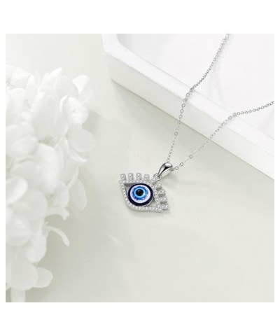 Evil Eye/Star of David/Lotus Necklace for Women 925 Sterling Silver Evil Eye Pendant Greek Protection Jewelry Amulet Gifts fo...