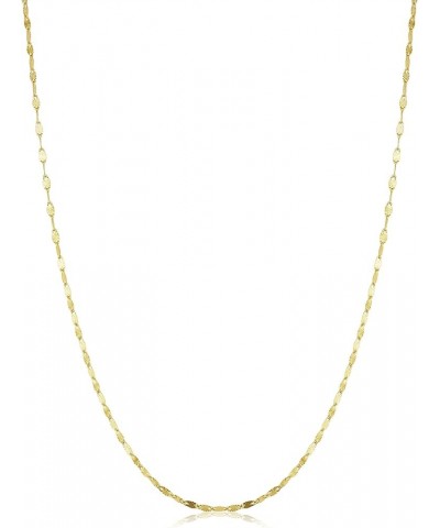 14k Yellow Gold Filled Or White Gold Filled 1.5mm Mirror Link Chain Necklace For Women (14, 16, 18, 20, 22, 24 or 30 inch) 14...