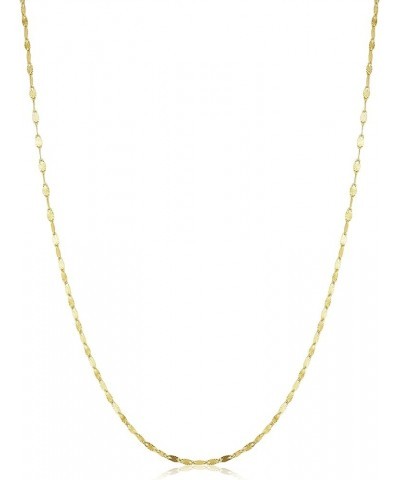 14k Yellow Gold Filled Or White Gold Filled 1.5mm Mirror Link Chain Necklace For Women (14, 16, 18, 20, 22, 24 or 30 inch) 14...