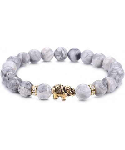 Lover Couple Bracelet Yoga Balancing Reiki Healing with Elephant for Christmas Thanksgiving map stone $9.43 Bracelets