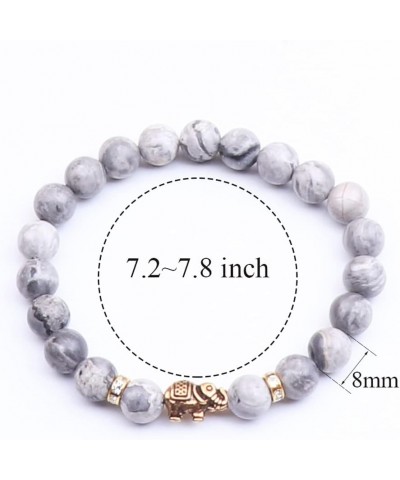 Lover Couple Bracelet Yoga Balancing Reiki Healing with Elephant for Christmas Thanksgiving map stone $9.43 Bracelets