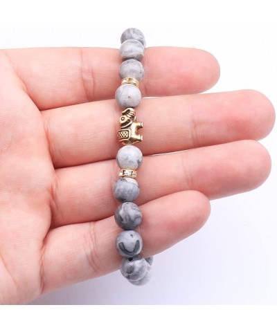 Lover Couple Bracelet Yoga Balancing Reiki Healing with Elephant for Christmas Thanksgiving map stone $9.43 Bracelets