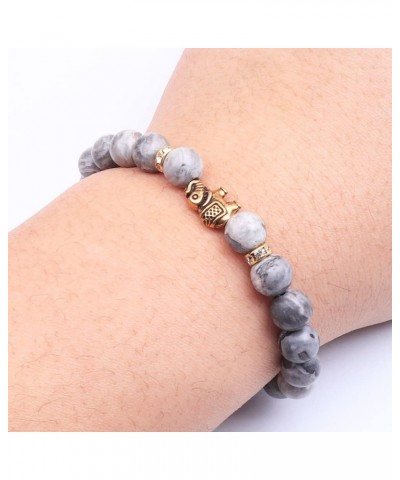 Lover Couple Bracelet Yoga Balancing Reiki Healing with Elephant for Christmas Thanksgiving map stone $9.43 Bracelets