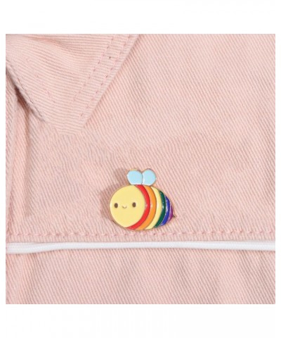 Cute Cartoon Bee Animal Brooch Pin for Women Girls Gold Plated Fashion Enamel Rainbow Colorful Flying Honeybee Insect Brooche...