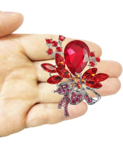 4Pcs Brooch Lot with Large Big Size Rhinestone Crystal Fashion Jewelry n $12.36 Brooches & Pins