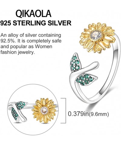 925 Sterling Silver Open Rings for Women Thumb Ring Star/Moon/Flower/Butterfly Dainty Ring Stackable Rings Adjustable Ring fo...