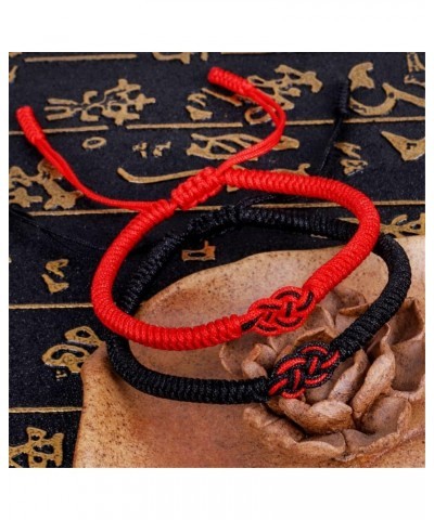 Handmade Buddhist String Bracelets for Women Men Boys Girls, Tibetan Adjustable Woven Rope Bracelet for Protection and Luck, ...